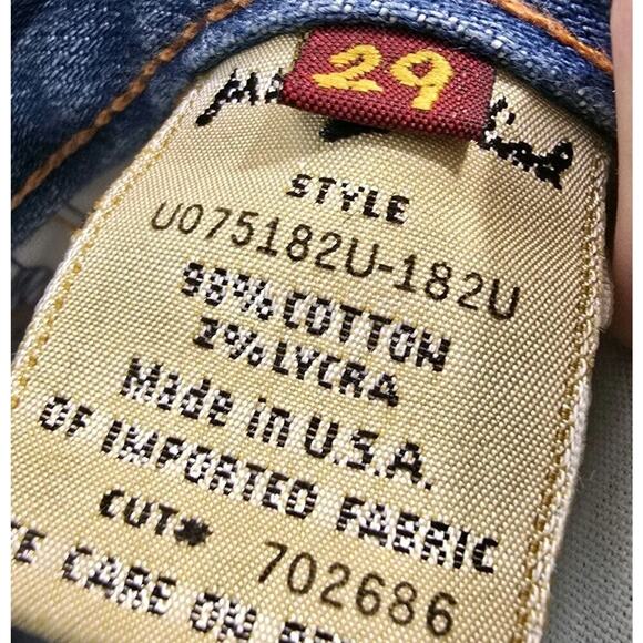 7 For All Mankind Jeans Womens 29 Vintage Y2K Light Wash Mid Rise Boot Denim - Picture 4 of 12